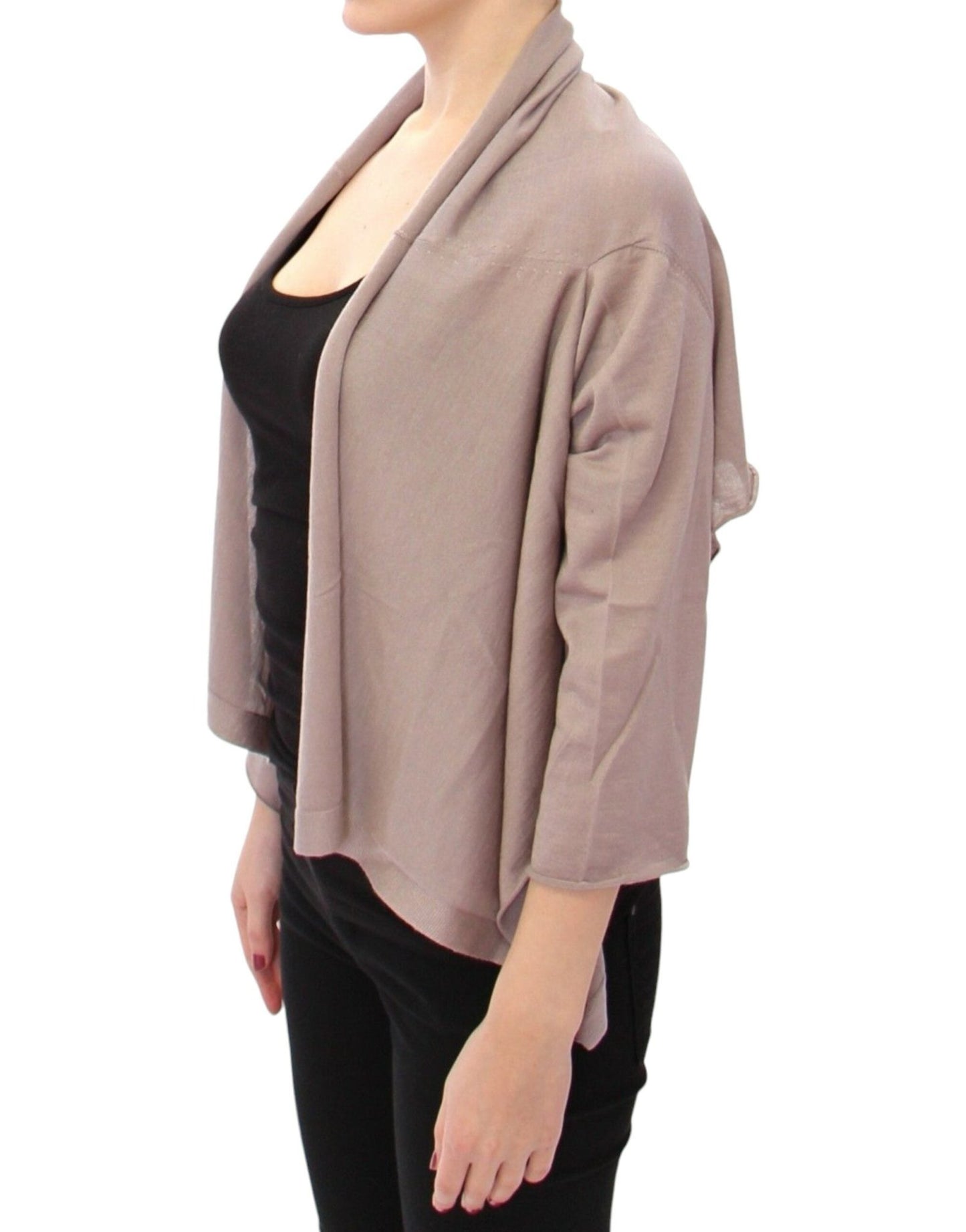 Dolce & Gabbana Elegant Cashmere - Silk Blend Light Knit Shrug - Sandy Store ByNet