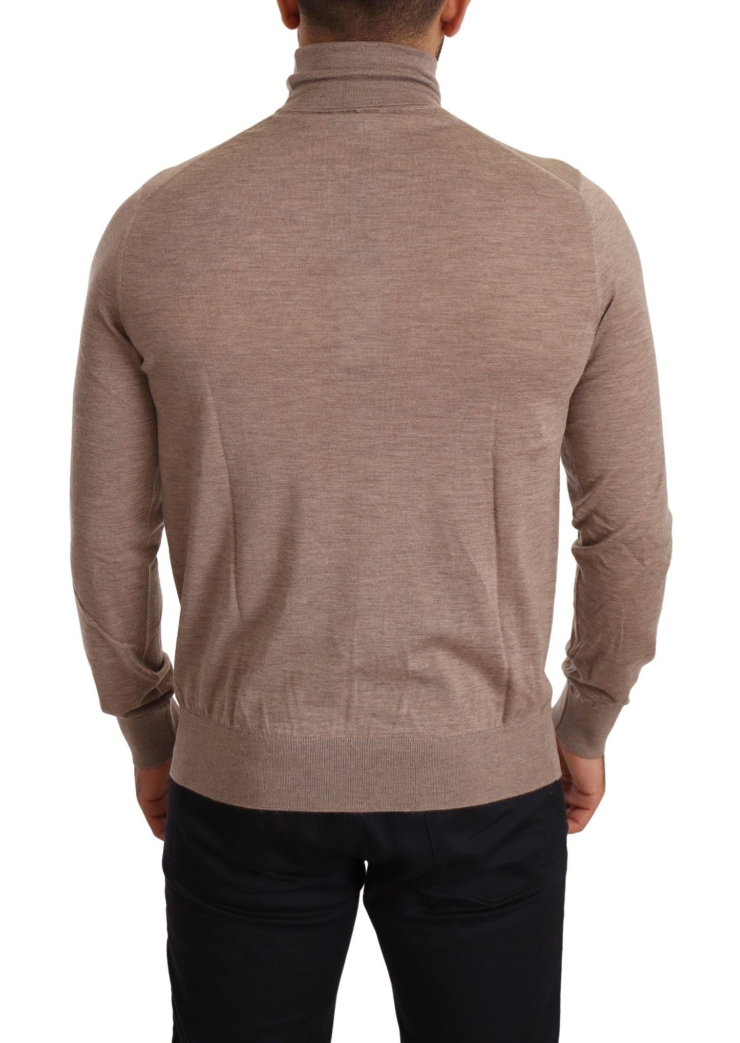 Dolce & Gabbana Elegant Cashmere Turtleneck Sweater - Sandy Store ByNet