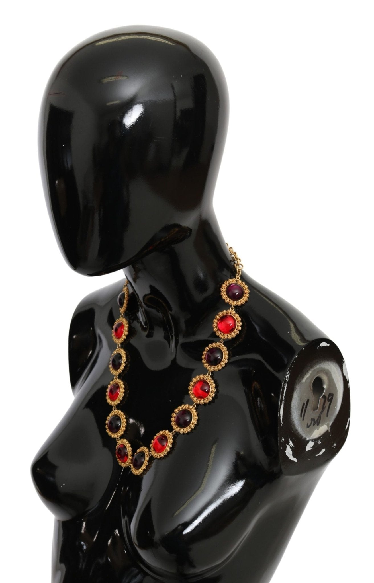 Dolce & Gabbana Elegant Crystal Charm Statement Necklace - Sandy Store ByNet
