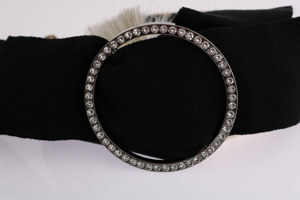 Dolce & Gabbana Elegant Crystal Diadem Headband - Sandy Store ByNet