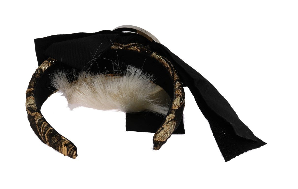 Dolce & Gabbana Elegant Crystal Diadem Headband - Sandy Store ByNet