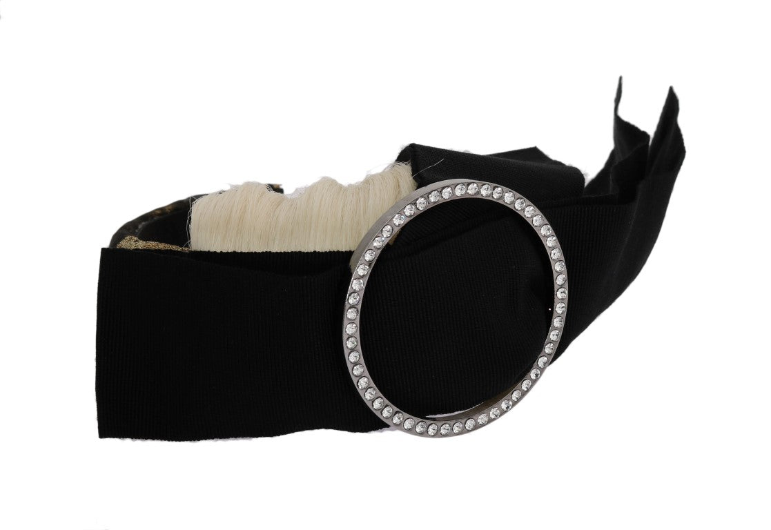 Dolce & Gabbana Elegant Crystal Diadem Headband - Sandy Store ByNet