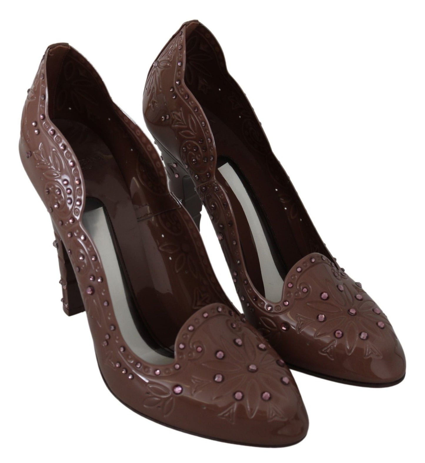 Dolce & Gabbana Elegant Crystal - Embellished Cinderella Pumps - Sandy Store ByNet