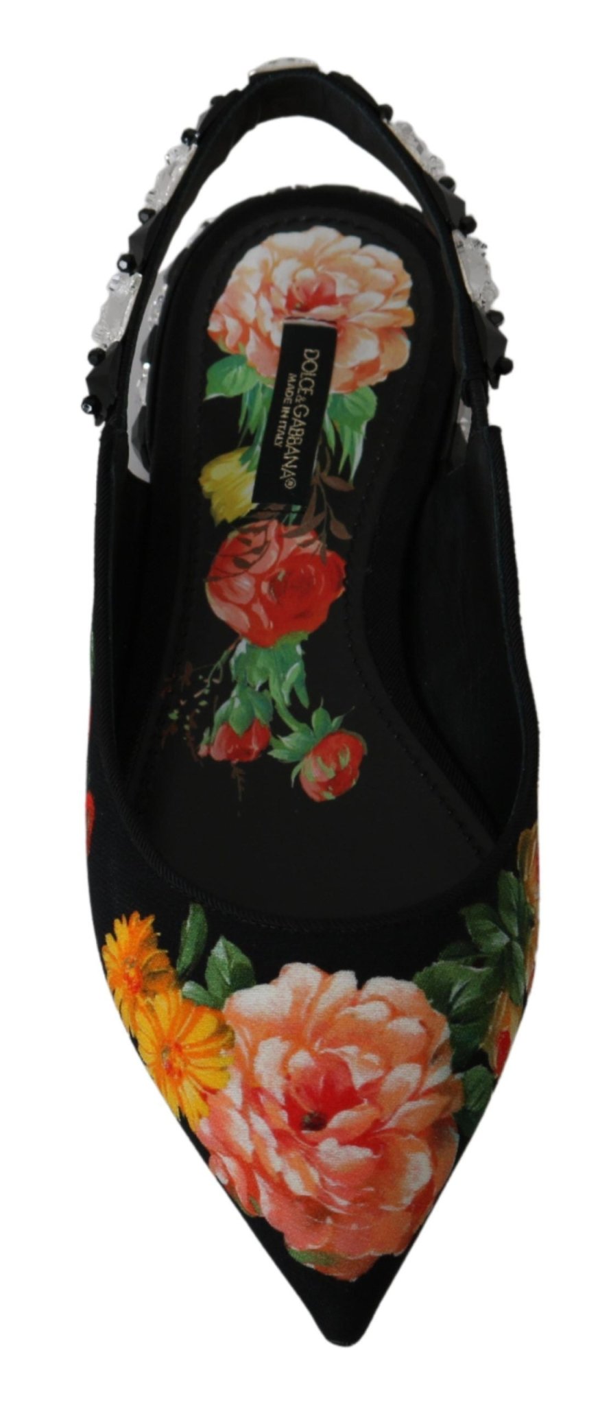 Dolce & Gabbana Elegant Crystal - Embellished Floral Flats - Sandy Store ByNet