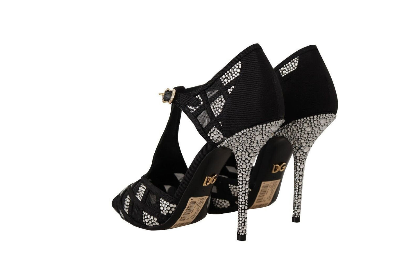 Dolce & Gabbana Elegant Crystal - Embellished Suede Pumps - Sandy Store ByNet
