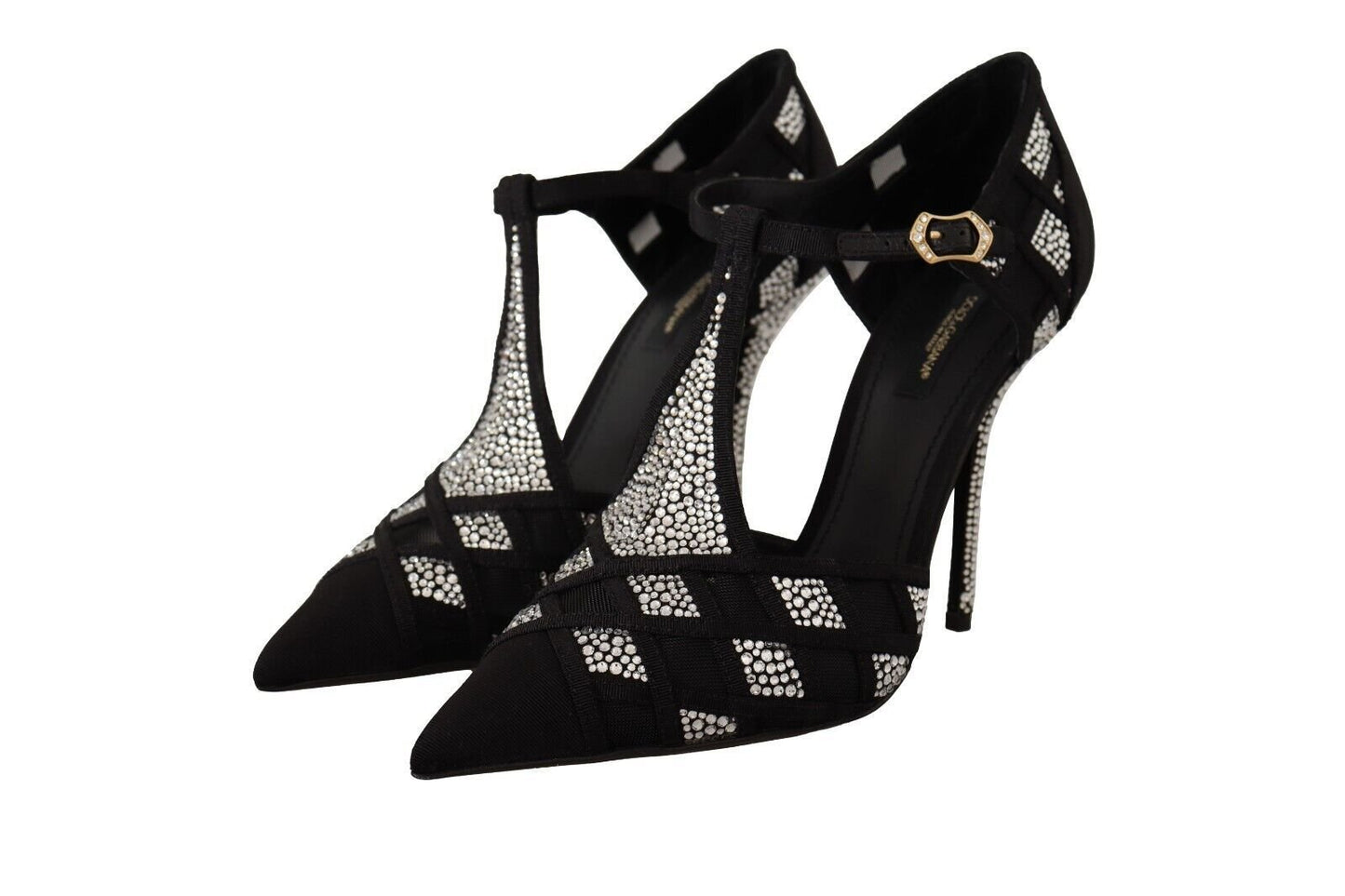 Dolce & Gabbana Elegant Crystal - Embellished Suede Pumps - Sandy Store ByNet