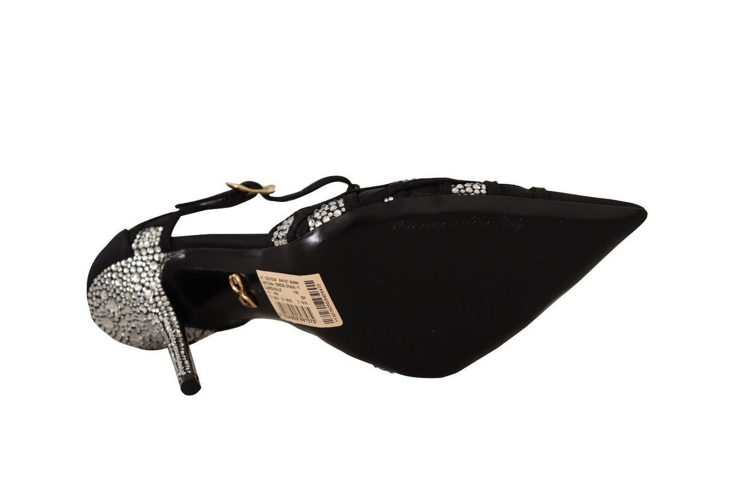 Dolce & Gabbana Elegant Crystal - Embellished Suede Pumps - Sandy Store ByNet