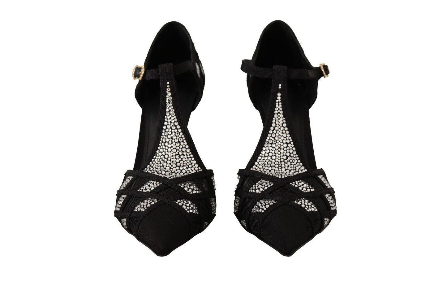Dolce & Gabbana Elegant Crystal - Embellished Suede Pumps - Sandy Store ByNet