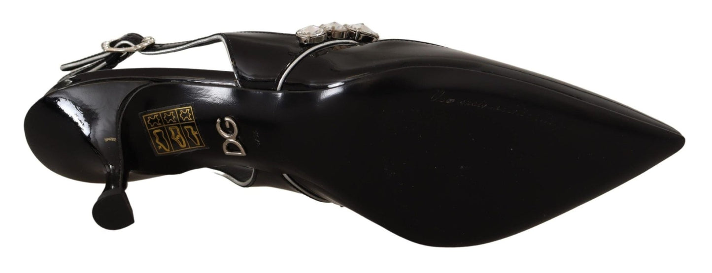 Dolce & Gabbana Elegant Crystal Slingback Heels Pump - Sandy Store ByNet