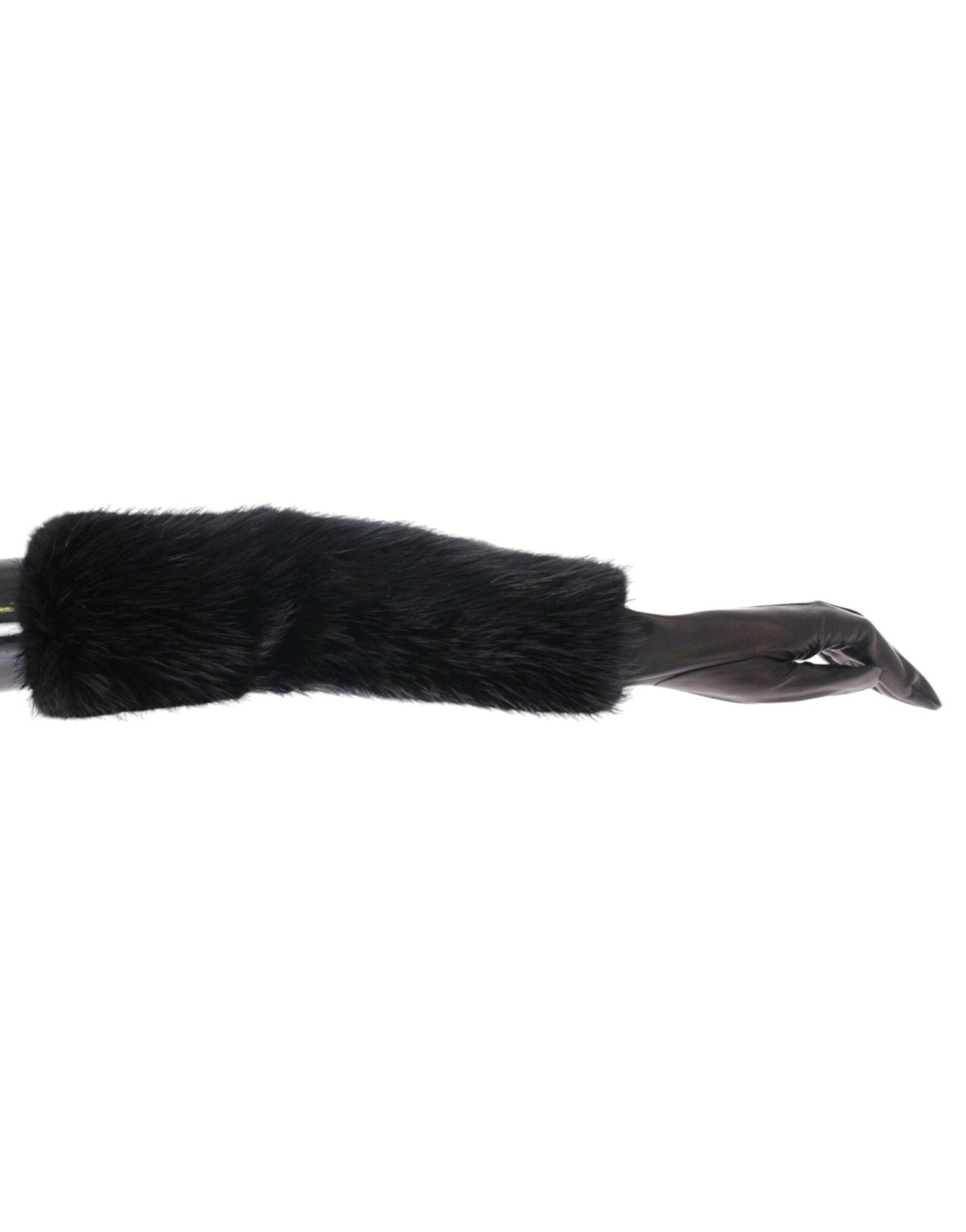 Dolce & Gabbana Elegant Elbow Length Leather Gloves - Sandy Store ByNet