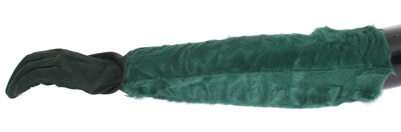 Dolce & Gabbana Elegant Elbow - Length Leather Gloves - Sandy Store ByNet
