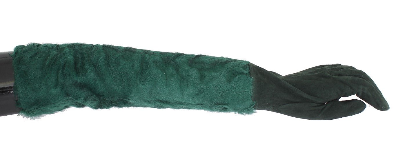 Dolce & Gabbana Elegant Elbow - Length Leather Gloves - Sandy Store ByNet