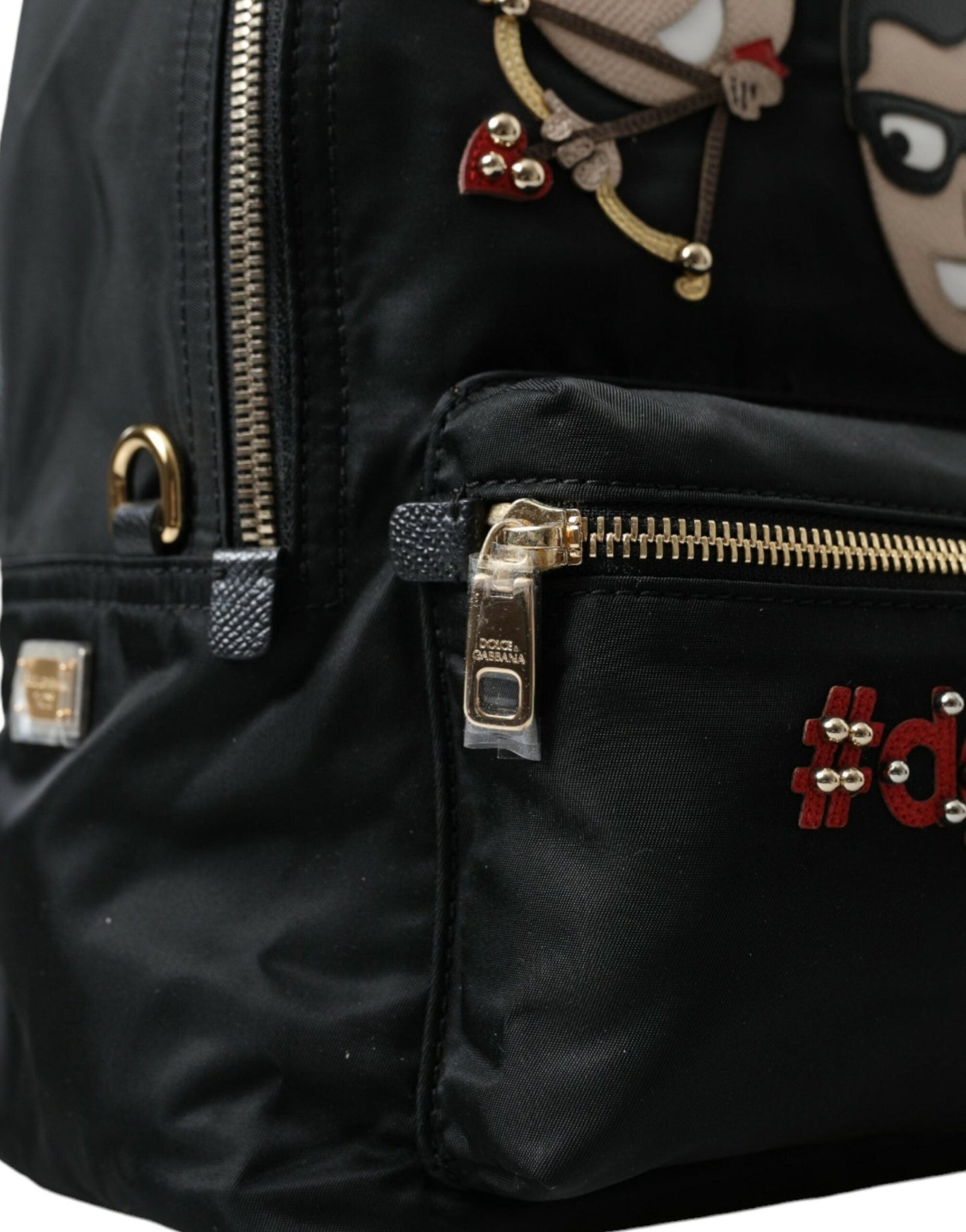 Dolce & Gabbana Elegant Embellished Black Backpack - Sandy Store ByNet