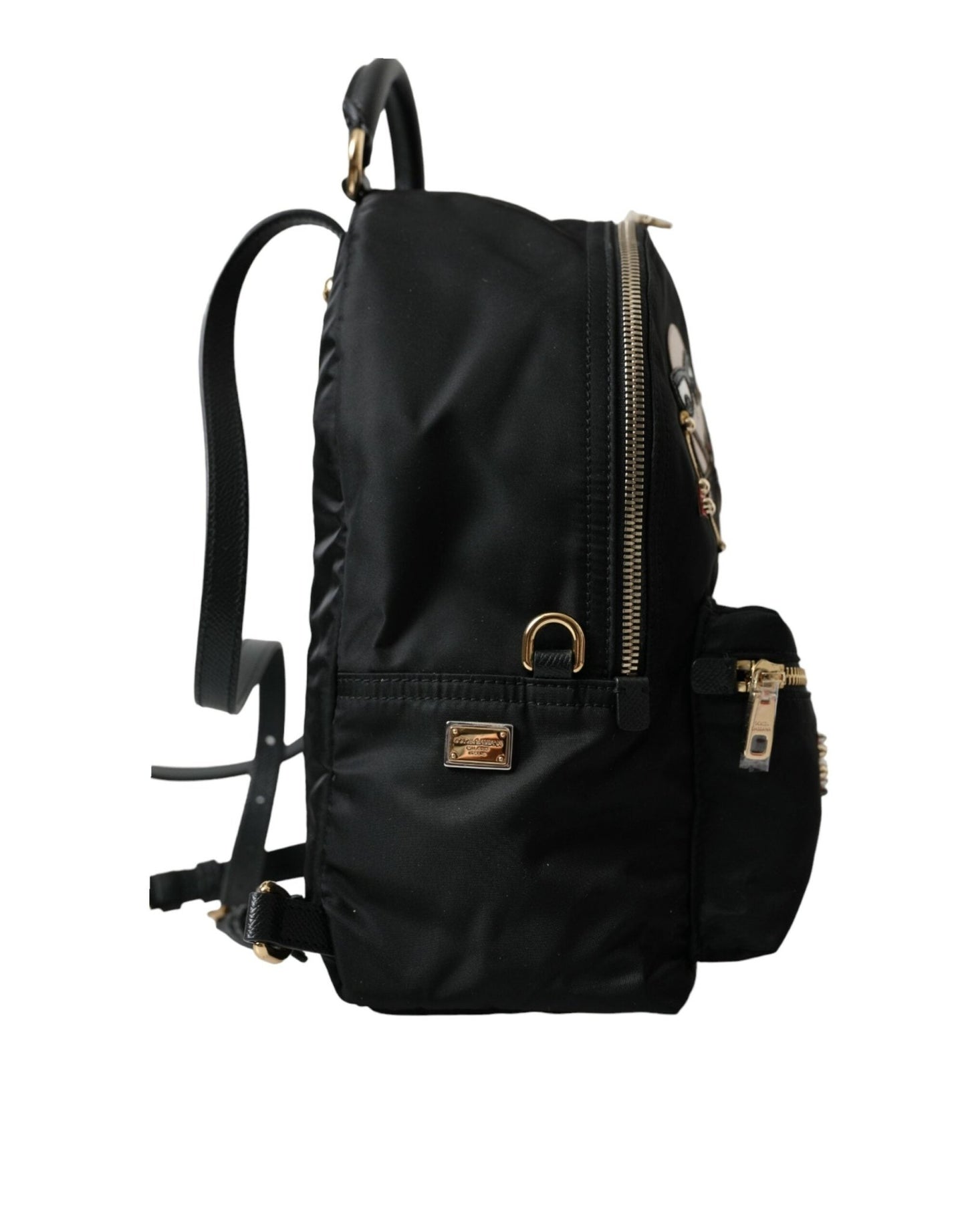 Dolce & Gabbana Elegant Embellished Black Backpack - Sandy Store ByNet