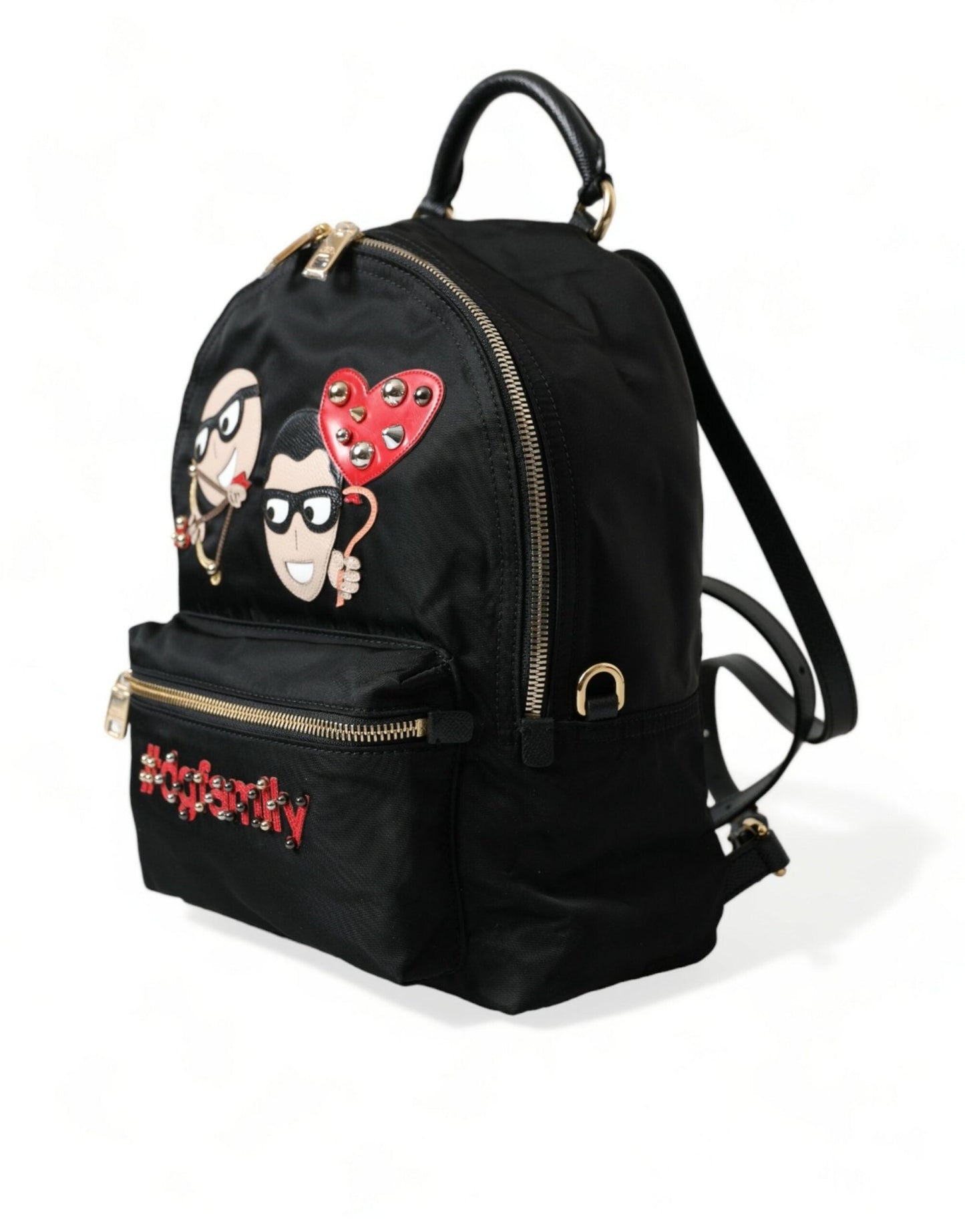Dolce & Gabbana Elegant Embellished Black Backpack - Sandy Store ByNet