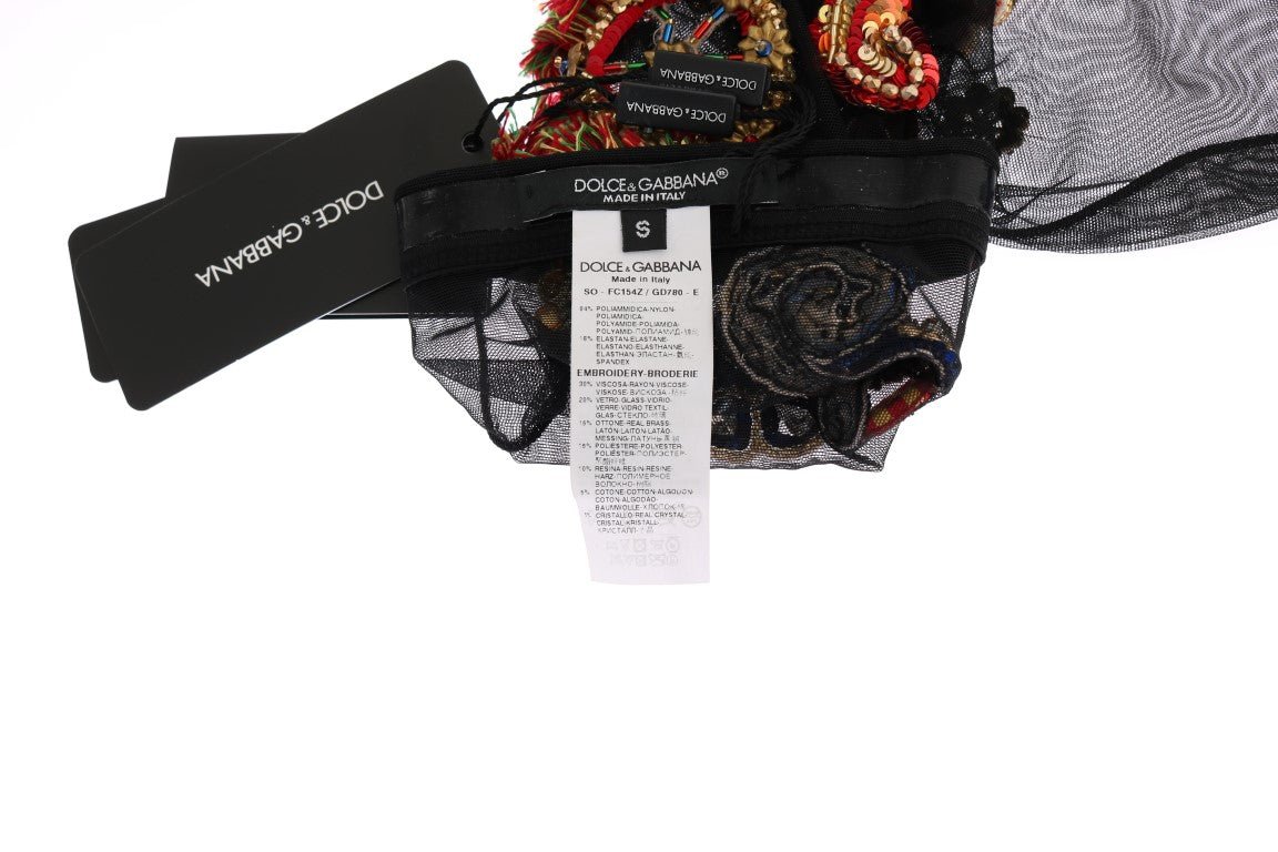 Dolce & Gabbana Elegant Embellished Crystal Stockings - Sandy Store ByNet