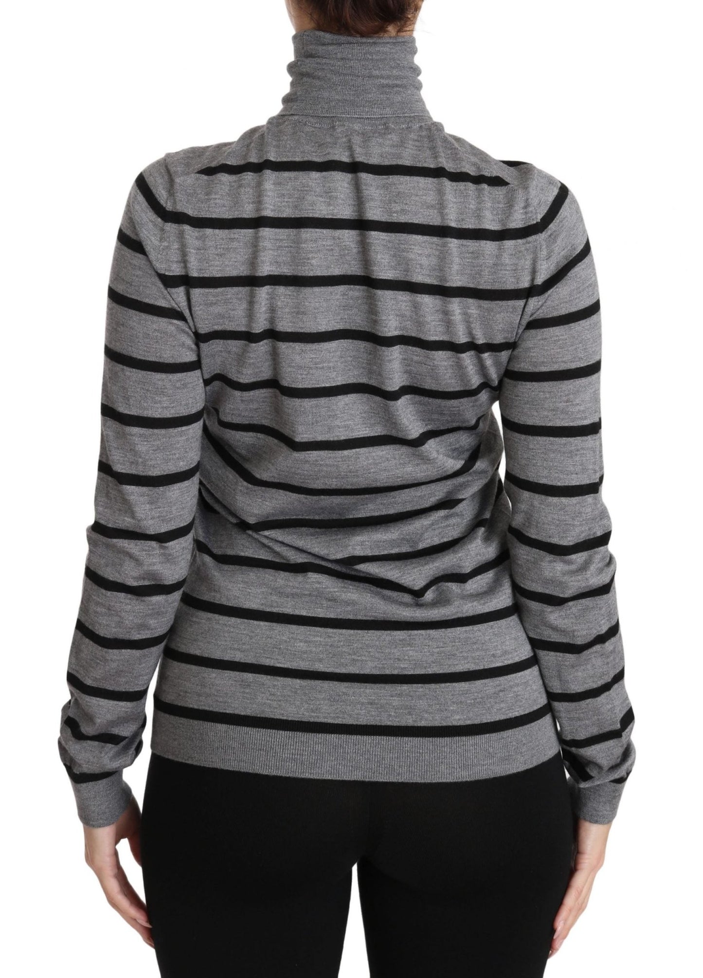 Dolce & Gabbana Elegant Embroidered Cashmere - Silk Sweater - Sandy Store ByNet