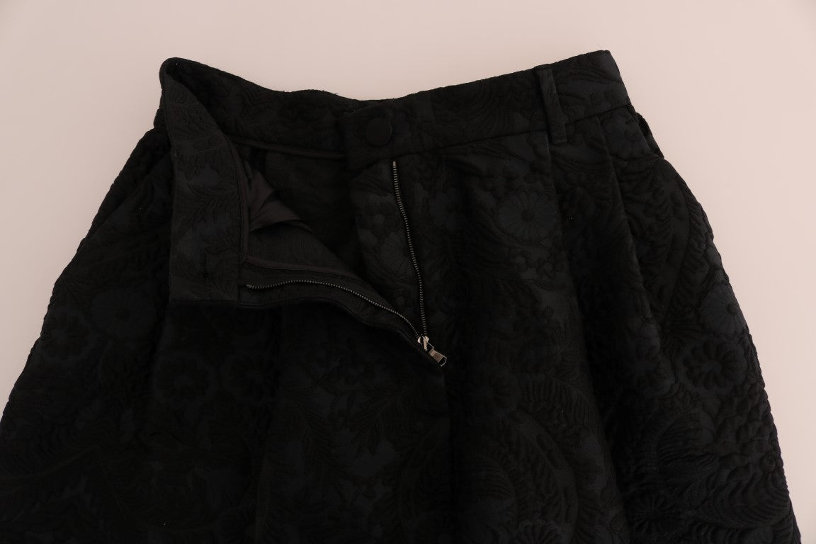 Dolce & Gabbana Elegant Floral Brocade Dress Shorts - Sandy Store ByNet