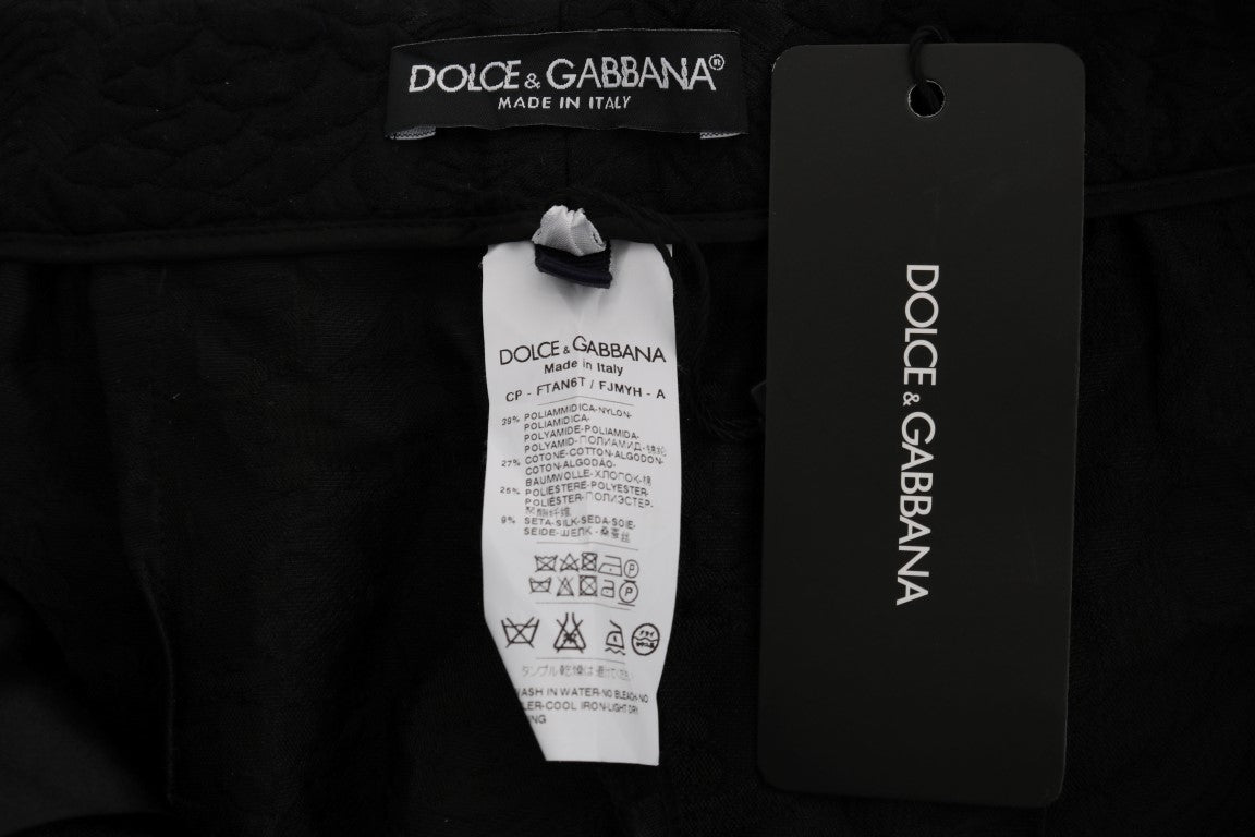 Dolce & Gabbana Elegant Floral Brocade Dress Shorts - Sandy Store ByNet