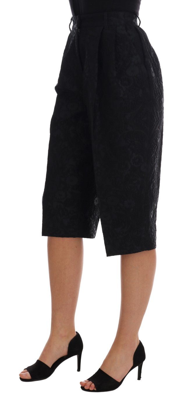 Dolce & Gabbana Elegant Floral Brocade Dress Shorts - Sandy Store ByNet