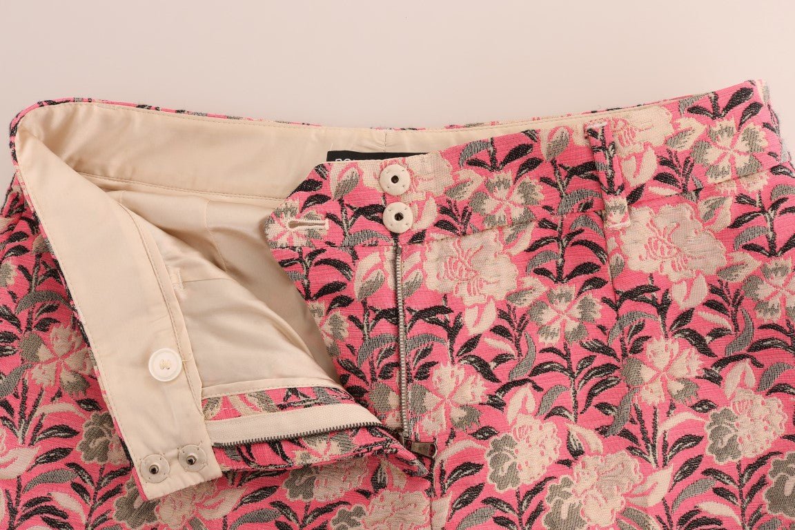 Dolce & Gabbana Elegant Floral Brocade Pants - Sandy Store ByNet