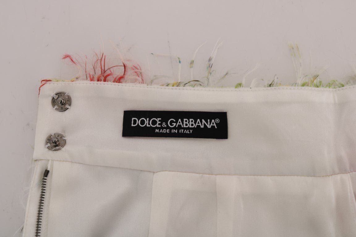 Dolce & Gabbana Elegant Floral High - Waist Pencil Skirt - Sandy Store ByNet