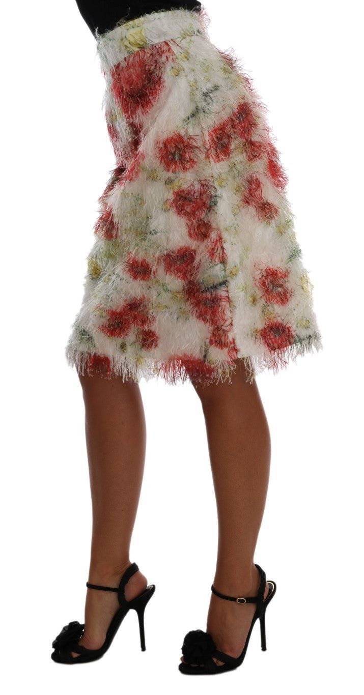Dolce & Gabbana Elegant Floral High - Waist Pencil Skirt - Sandy Store ByNet