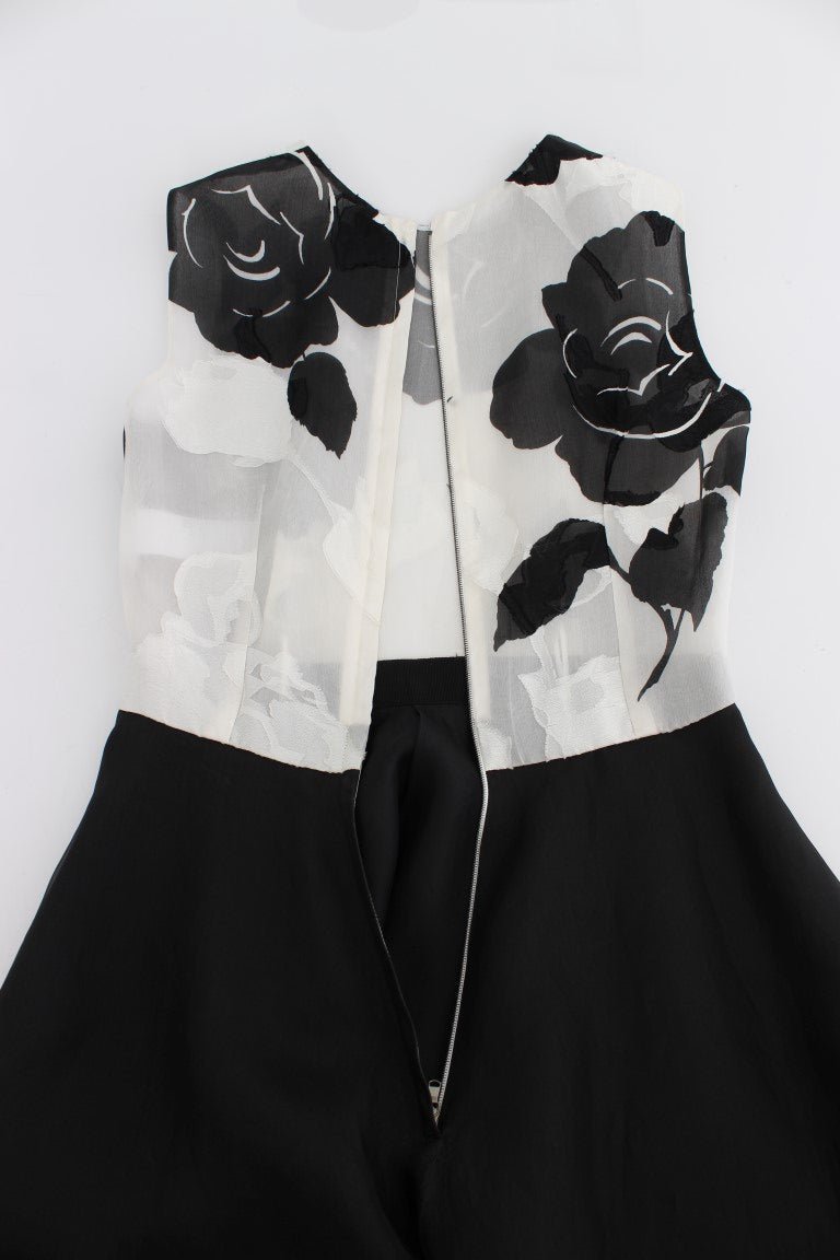 Dolce & Gabbana Elegant Floral Silk Full Length Dress - Sandy Store ByNet