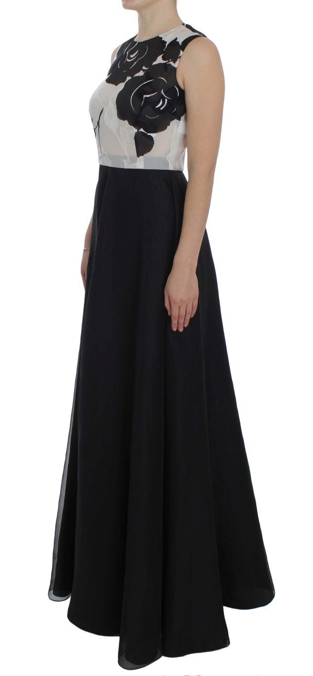 Dolce & Gabbana Elegant Floral Silk Full Length Dress - Sandy Store ByNet