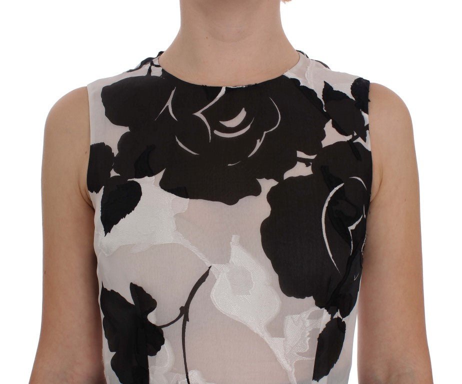Dolce & Gabbana Elegant Floral Silk Full Length Dress - Sandy Store ByNet