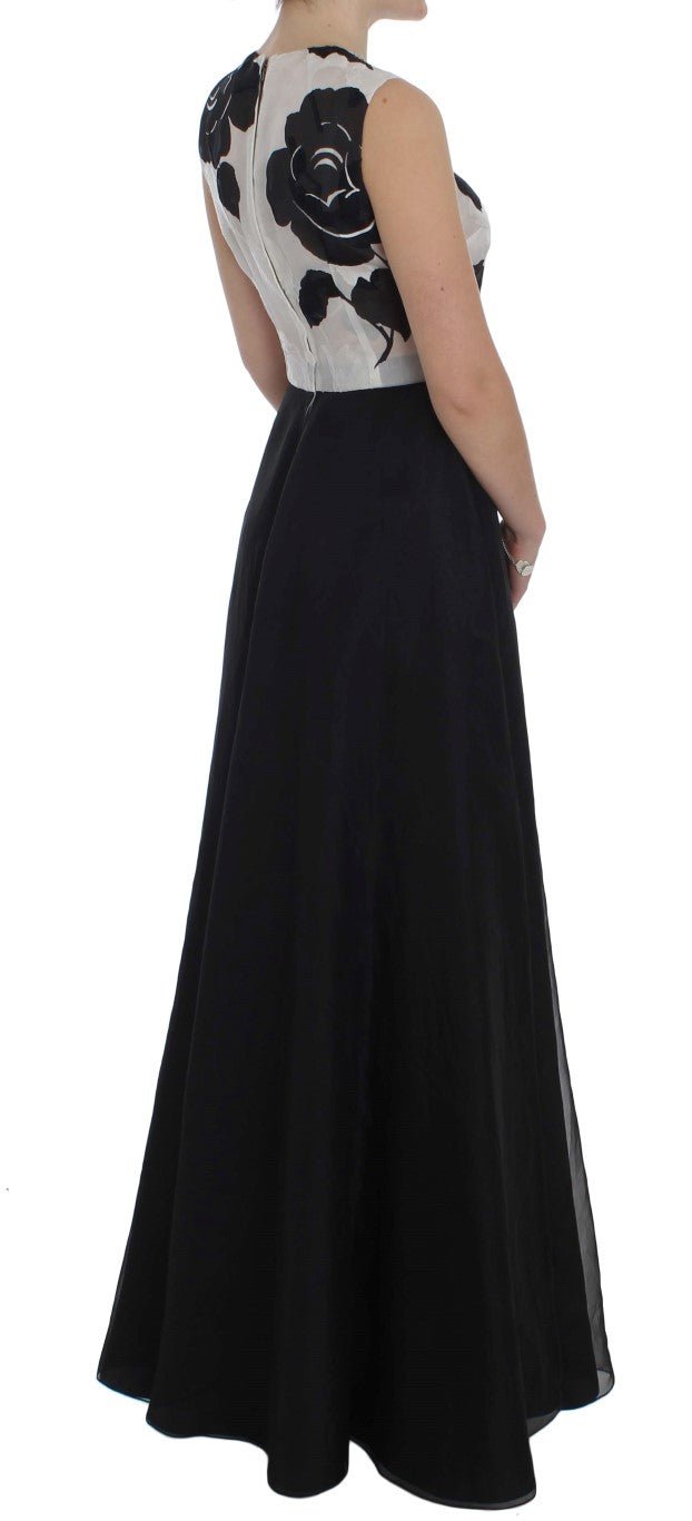 Dolce & Gabbana Elegant Floral Silk Full Length Dress - Sandy Store ByNet