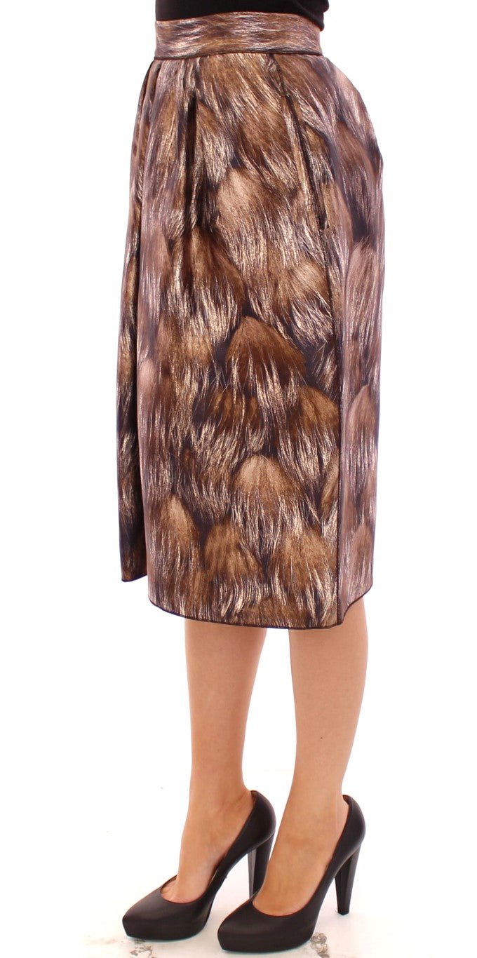 Dolce & Gabbana Elegant Floral Silk Full Skirt - Sandy Store ByNet