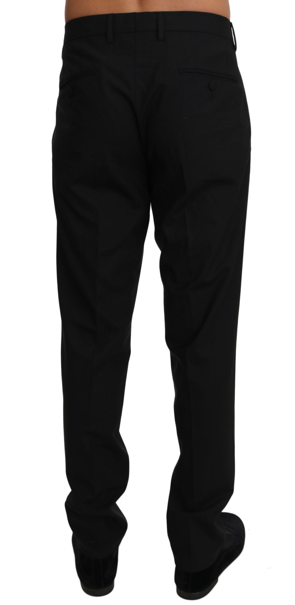 Dolce & Gabbana Elegant Formal Wool Blend Trousers - Sandy Store ByNet