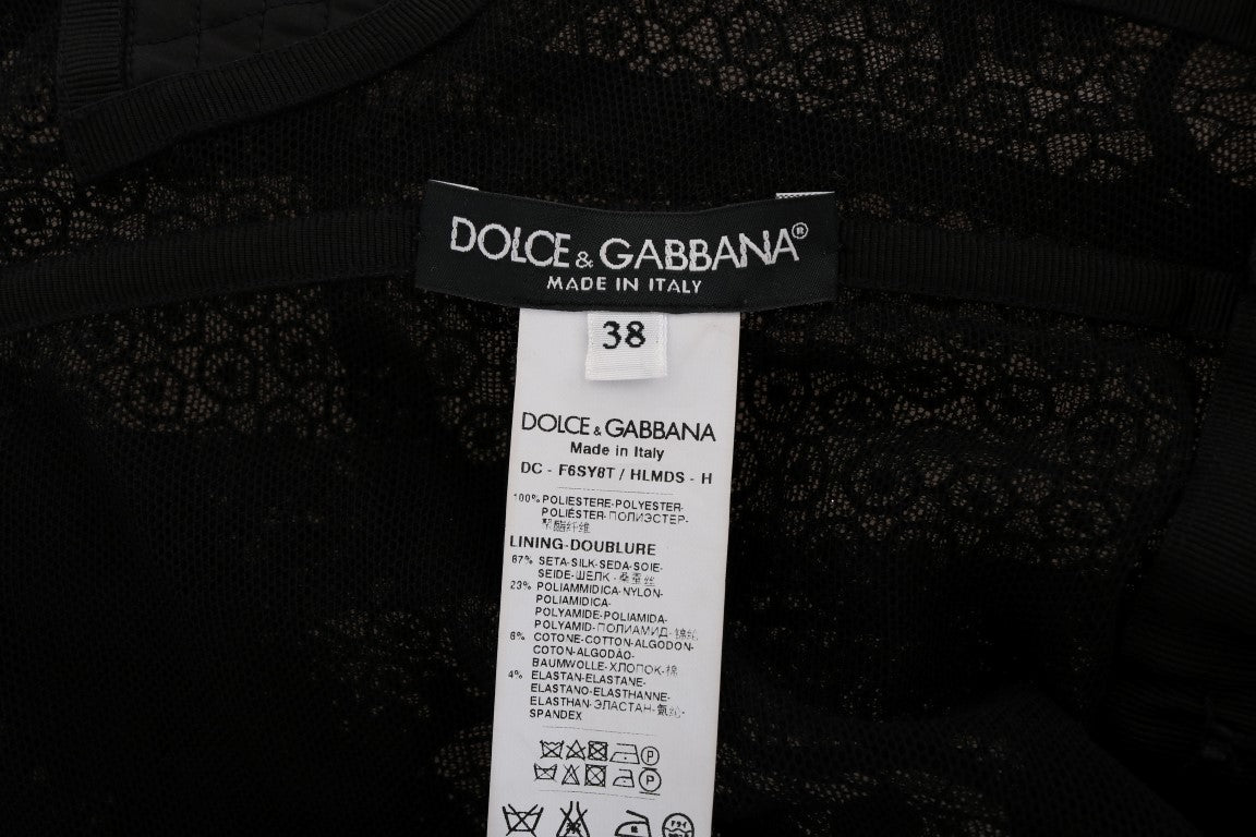 Dolce & Gabbana Elegant Full Length Black Sheath Maxi Dress - Sandy Store ByNet