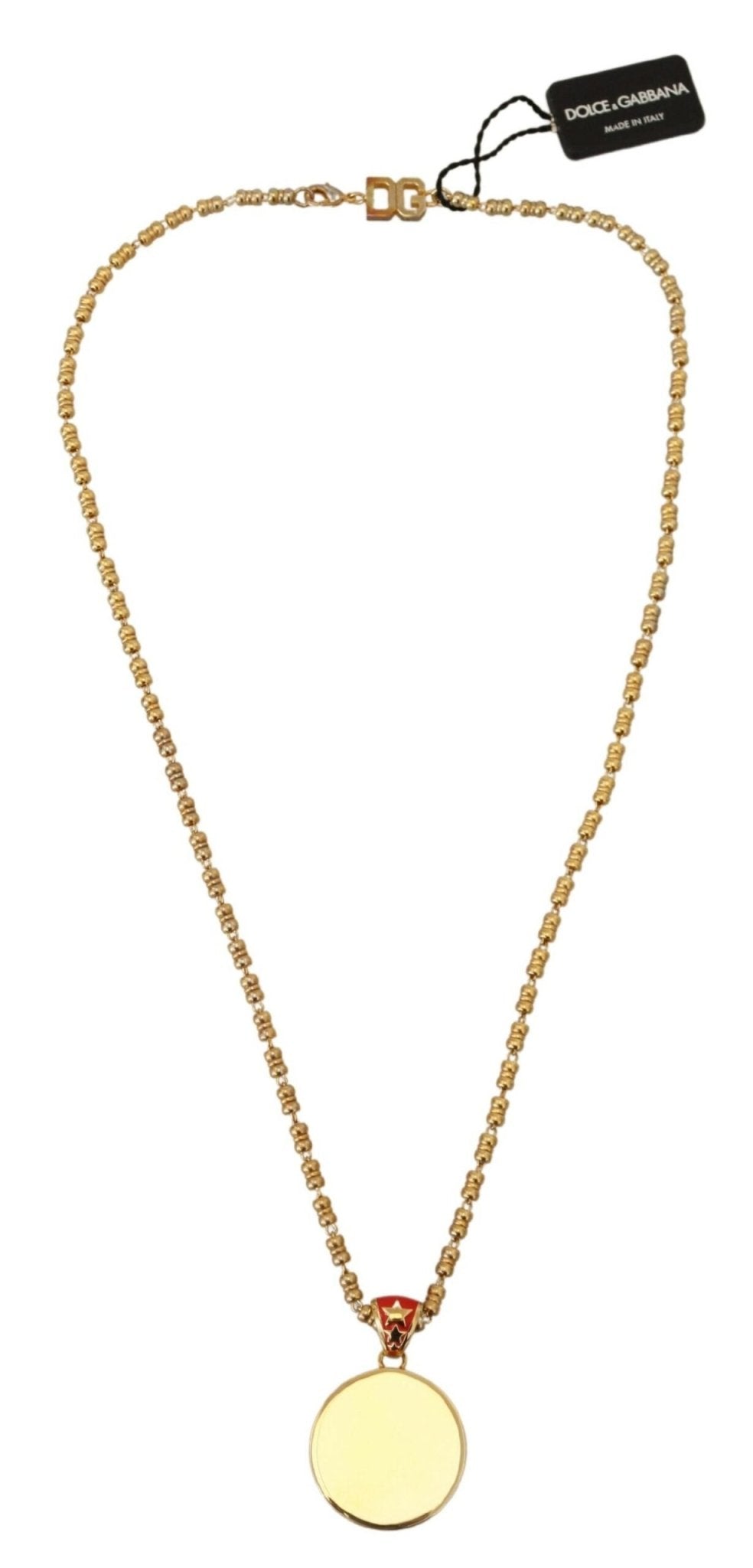 Dolce & Gabbana Elegant Gold Charm Chain Necklace - Sandy Store ByNet