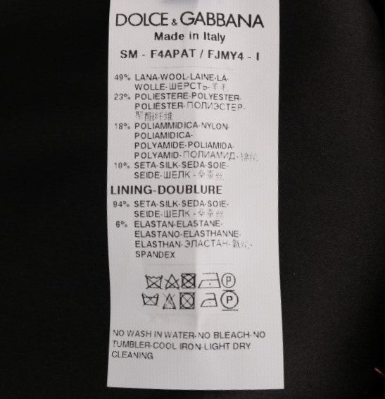 Dolce & Gabbana Elegant Gold Fringe High - Waist Pencil Skirt - Sandy Store ByNet