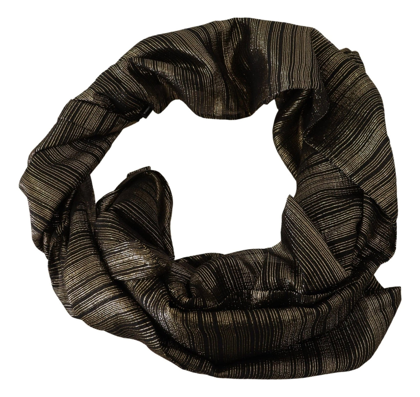 Dolce & Gabbana Elegant Gold Silk Blend Scarf - Sandy Store ByNet
