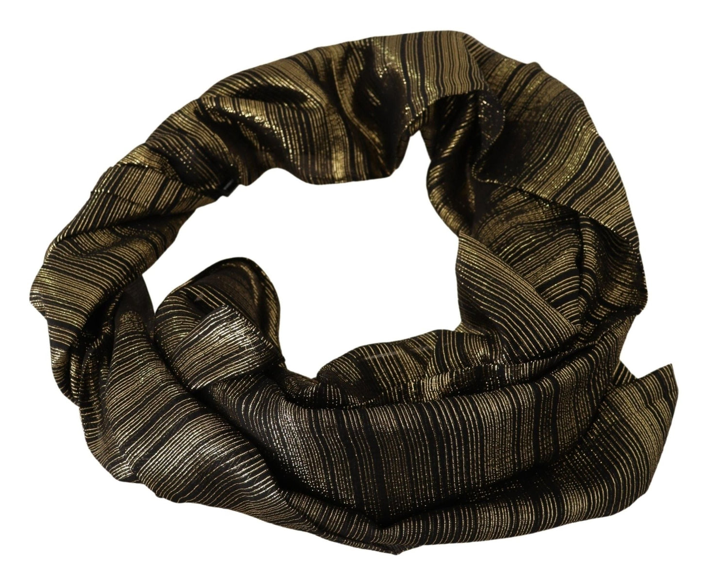 Dolce & Gabbana Elegant Gold Silk Blend Scarf - Sandy Store ByNet