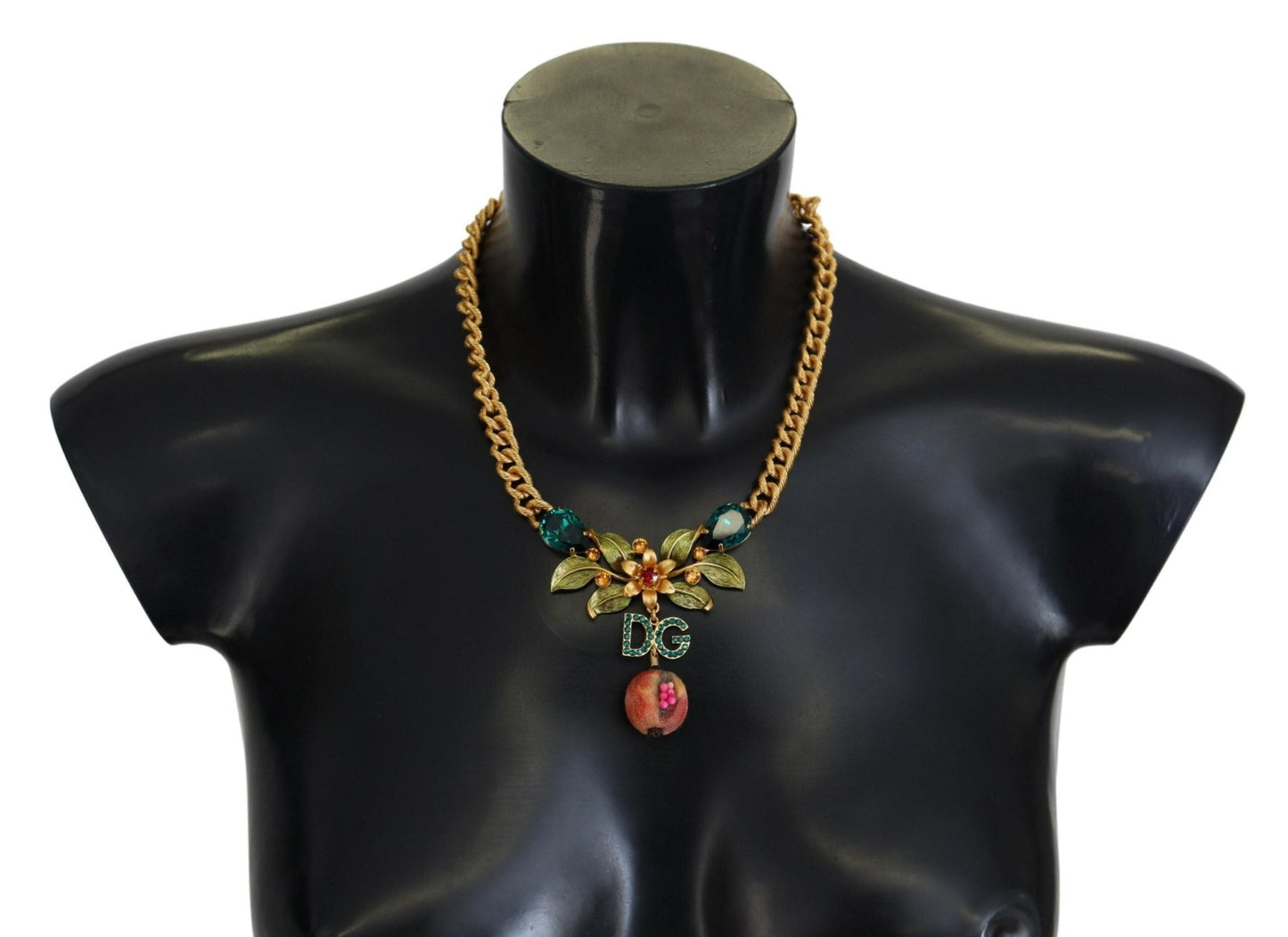 Dolce & Gabbana Elegant Gold - Tone Floral Fruit Necklace - Sandy Store ByNet