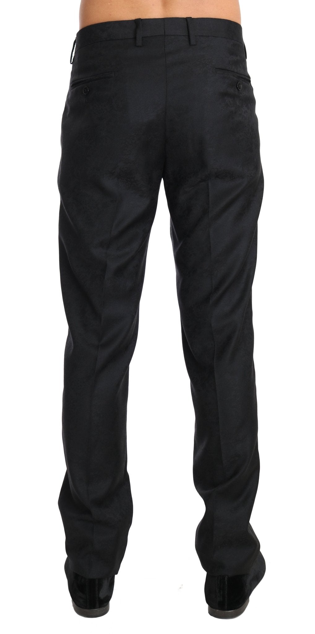 Dolce & Gabbana Elegant Gray Patterned Formal Pants - Sandy Store ByNet