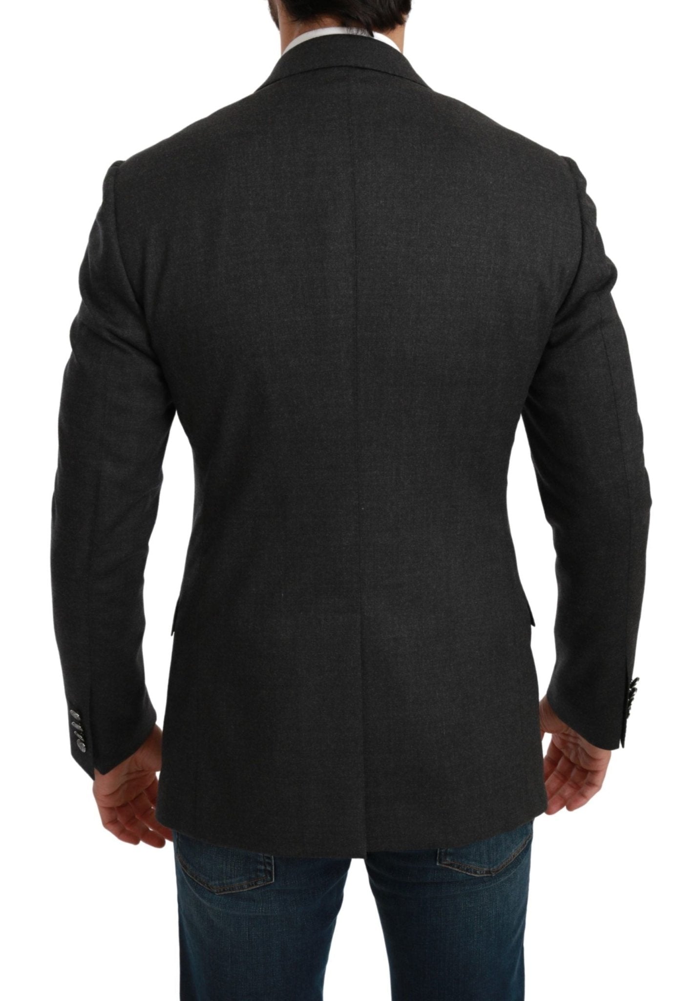 Dolce & Gabbana Elegant Gray Slim Fit Formal Blazer - Sandy Store ByNet