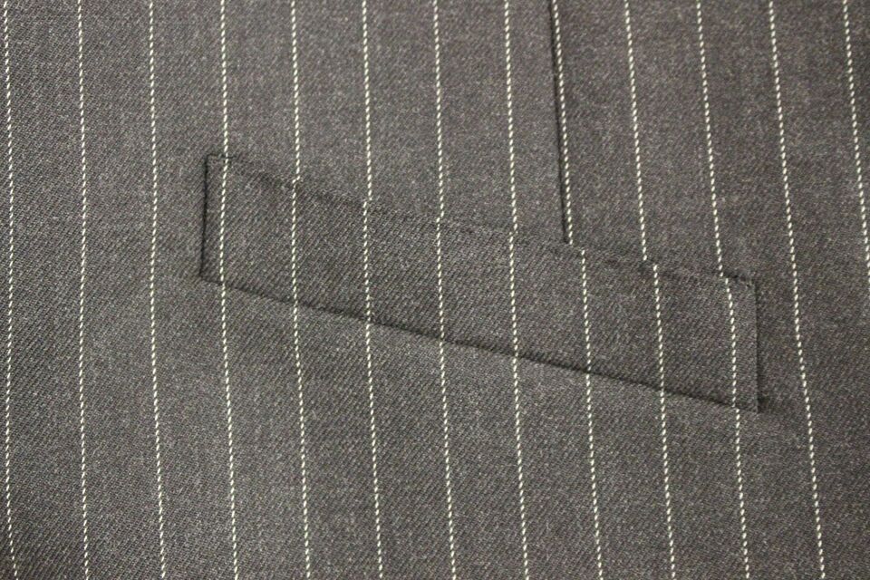 Dolce & Gabbana Elegant Gray Striped Dress Vest - Sandy Store ByNet