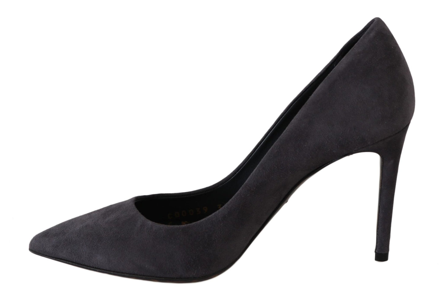 Dolce & Gabbana Elegant Gray Suede Stiletto Pumps - Sandy Store ByNet
