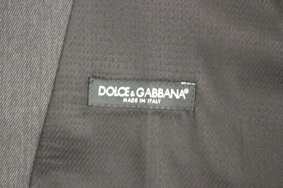 Dolce & Gabbana Elegant Gray Wool Formal Vest - Sandy Store ByNet