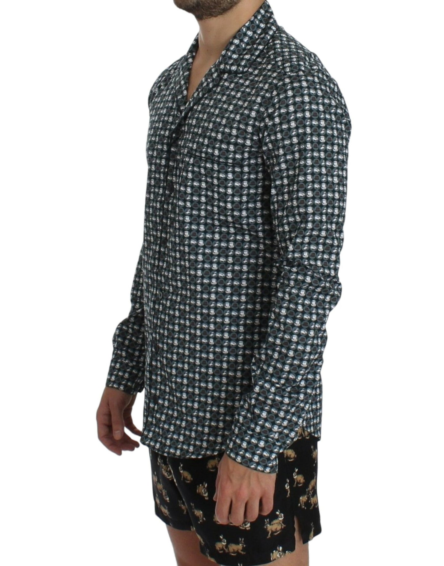 Dolce & Gabbana Elegant Green Pajama Nightshirt - Sandy Store ByNet
