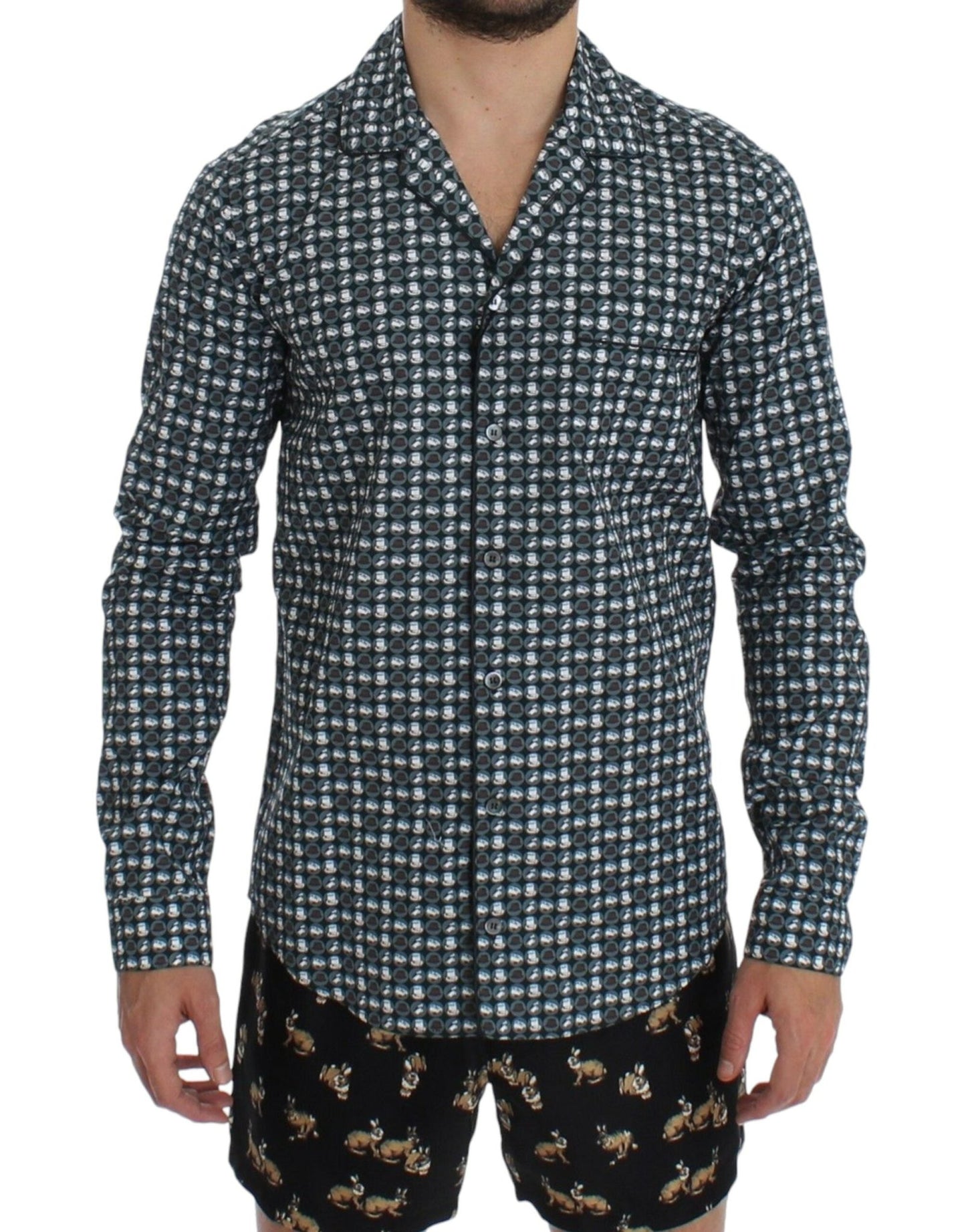 Dolce & Gabbana Elegant Green Pajama Nightshirt - Sandy Store ByNet
