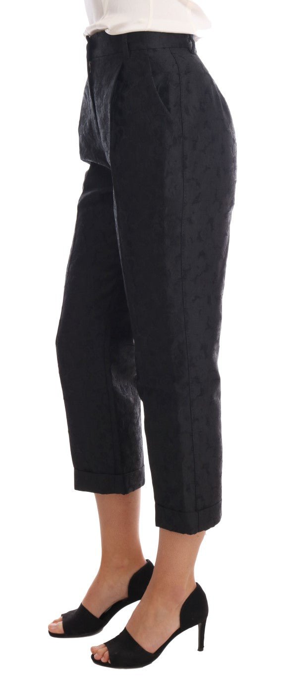 Dolce & Gabbana Elegant High Waist Capri Dress Pants - Sandy Store ByNet