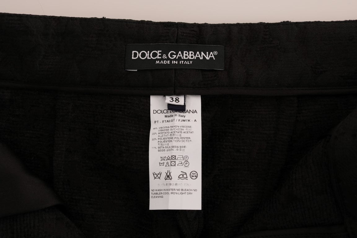 Dolce & Gabbana Elegant High Waist Capri Dress Pants - Sandy Store ByNet