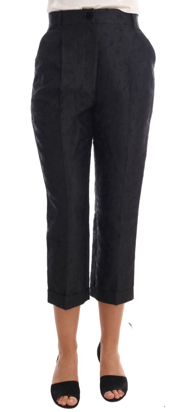 Dolce & Gabbana Elegant High Waist Capri Dress Pants - Sandy Store ByNet