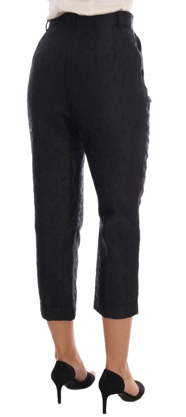 Dolce & Gabbana Elegant High Waist Capri Dress Pants - Sandy Store ByNet